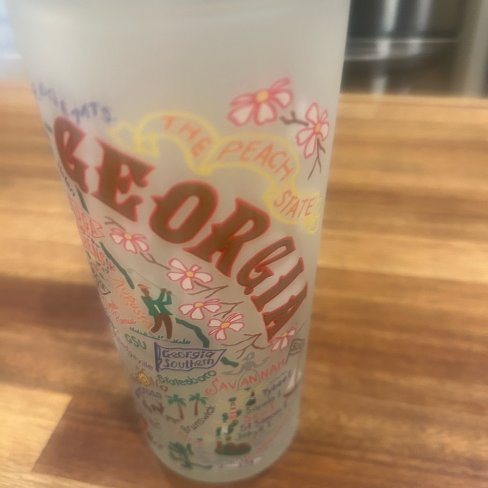 Georgia Themed Frosted Glass by Catstudio